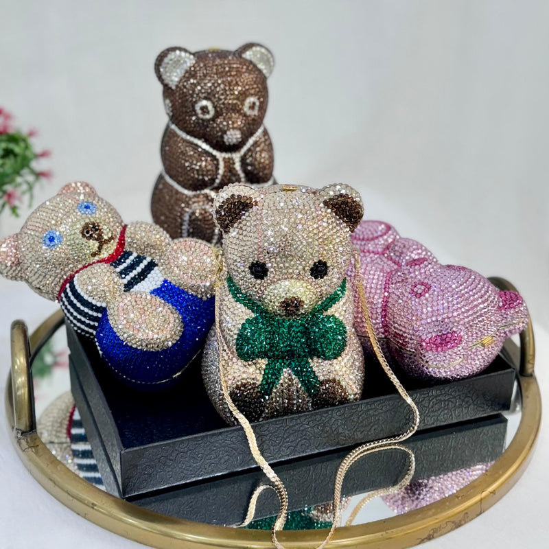 TEDDY MEU CRYSTAL CLUTCH