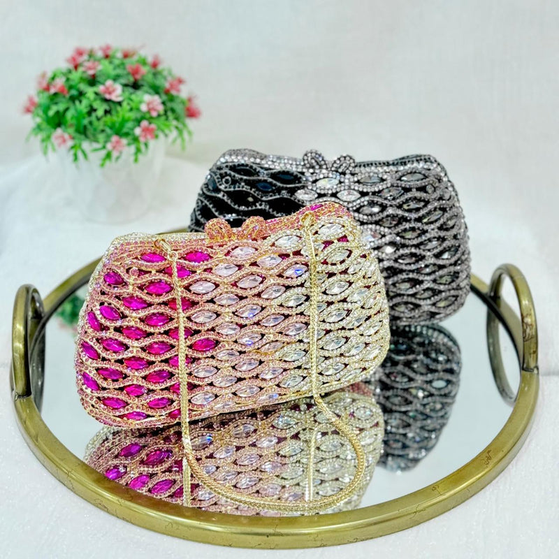 GLEAMING GEM CRYSTAL CLUTCH