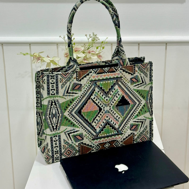 GEOMETRIC TOTE BAG