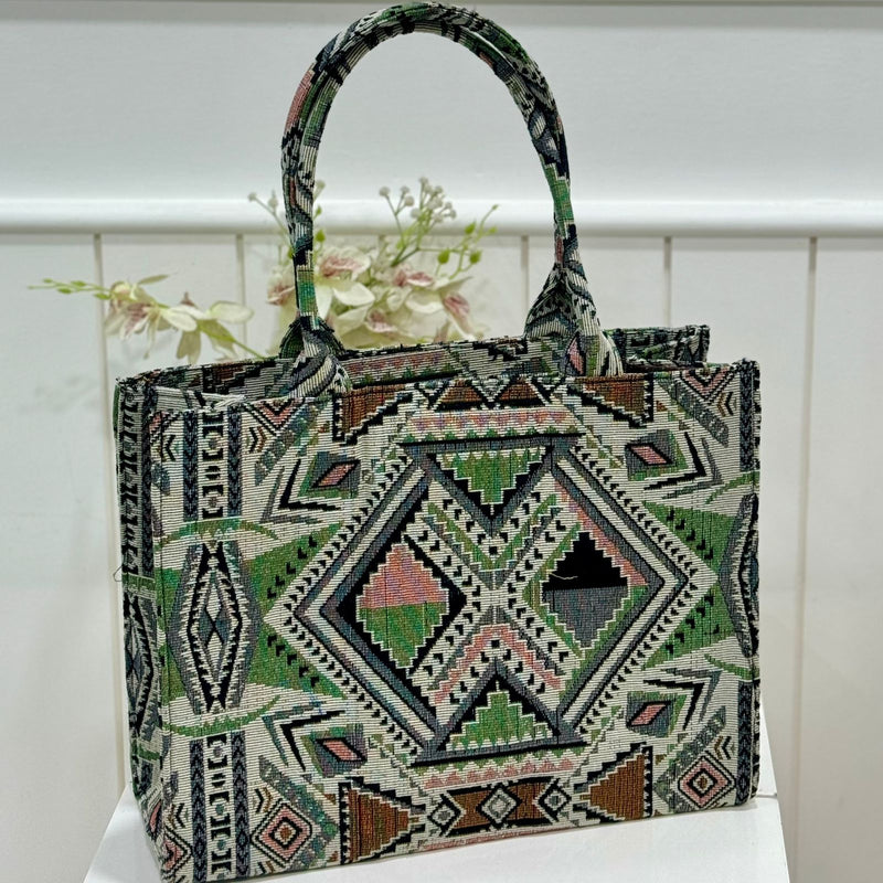 GEOMETRIC TOTE BAG