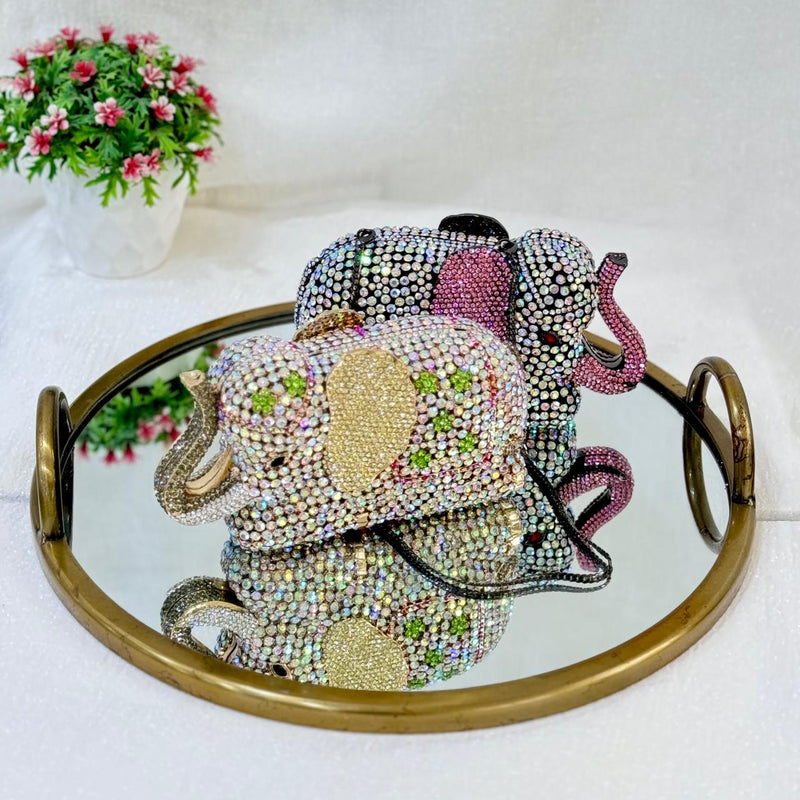 ELEPHANT CRYSTAL CLUTCH
