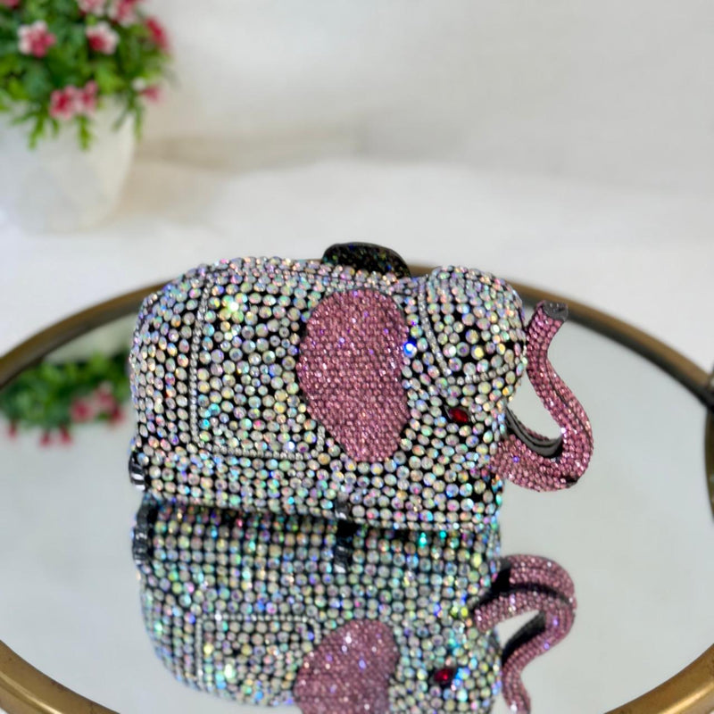 ELEPHANT CRYSTAL CLUTCH